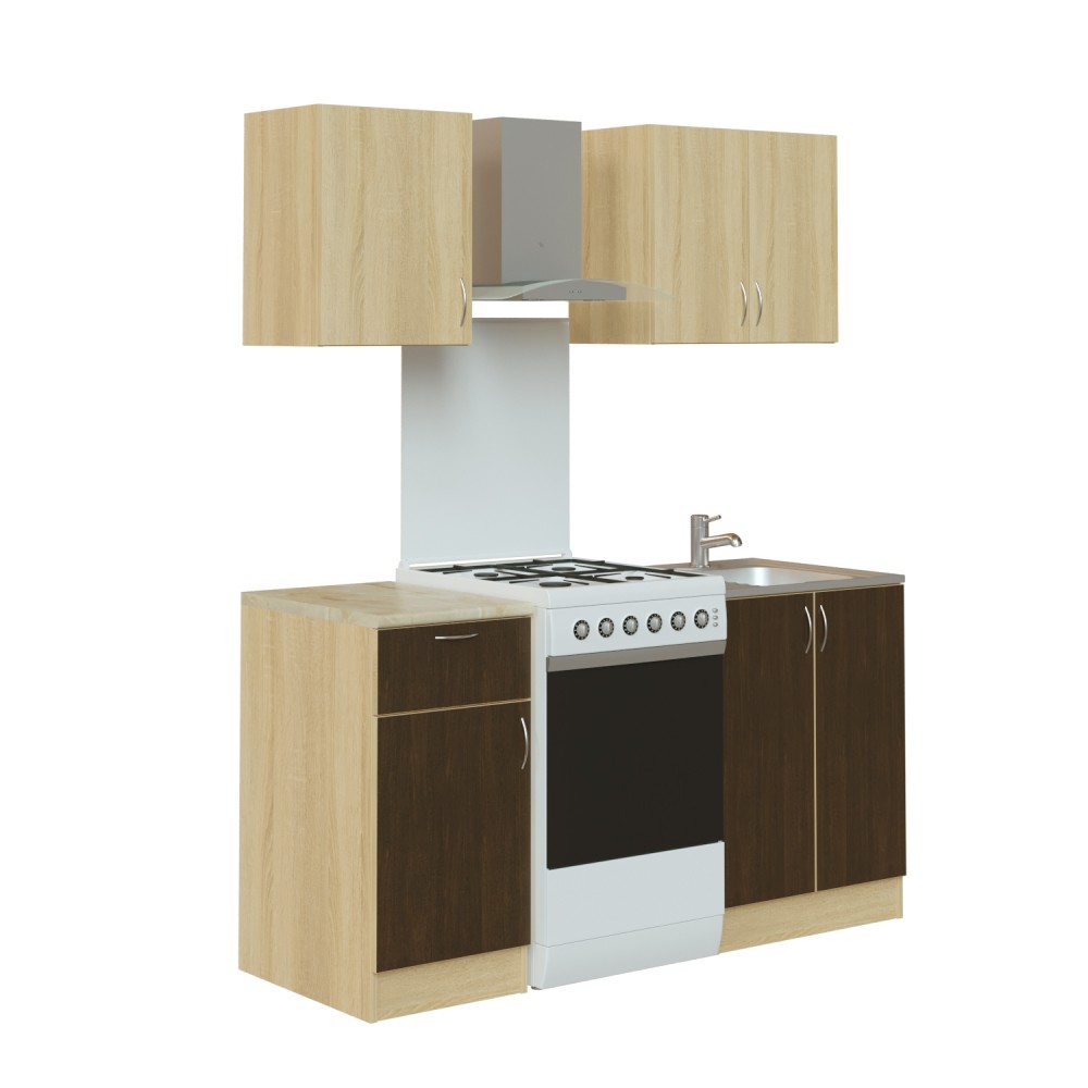 Монтана венге сонома 2 0 м кухонный комплект бтс мебель